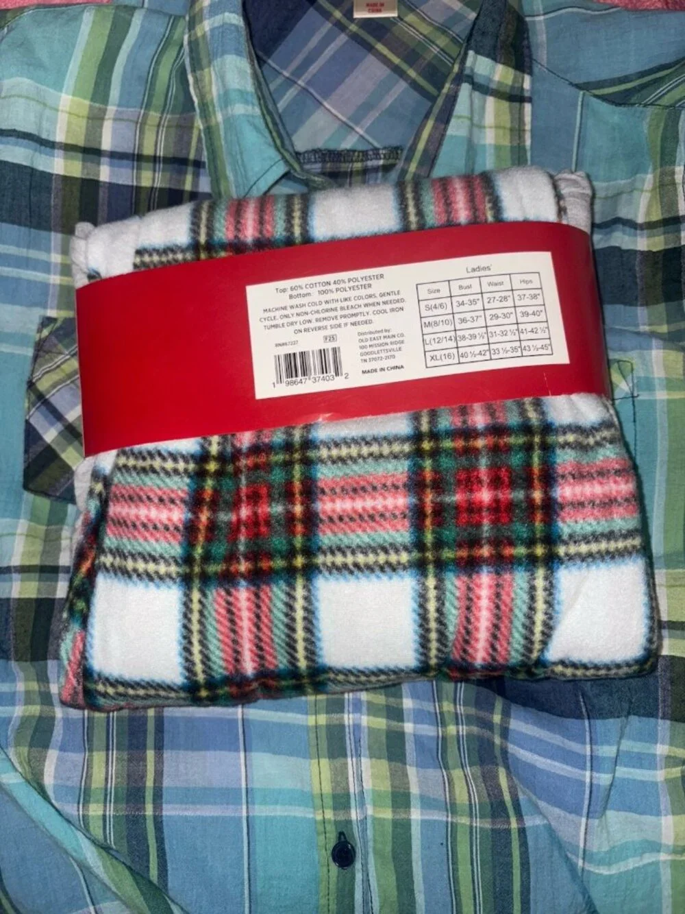 Holiday Style Holiday Family Pajamas 2pc Women Ladies XL Santas Favorite